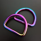 Custom rainbow d ring welded d ring for bag pet accesories