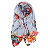 New brand beautiful color silk china custom women printed silk scarf