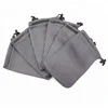 promotion good quality grey small nylon mesh drawstring bag for mini Stuff
