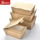 Waterproof corrugated paperboard cardboard lunch box