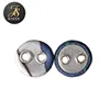 2-Holes satin fabric covered 16mm button for fashion garment accessories