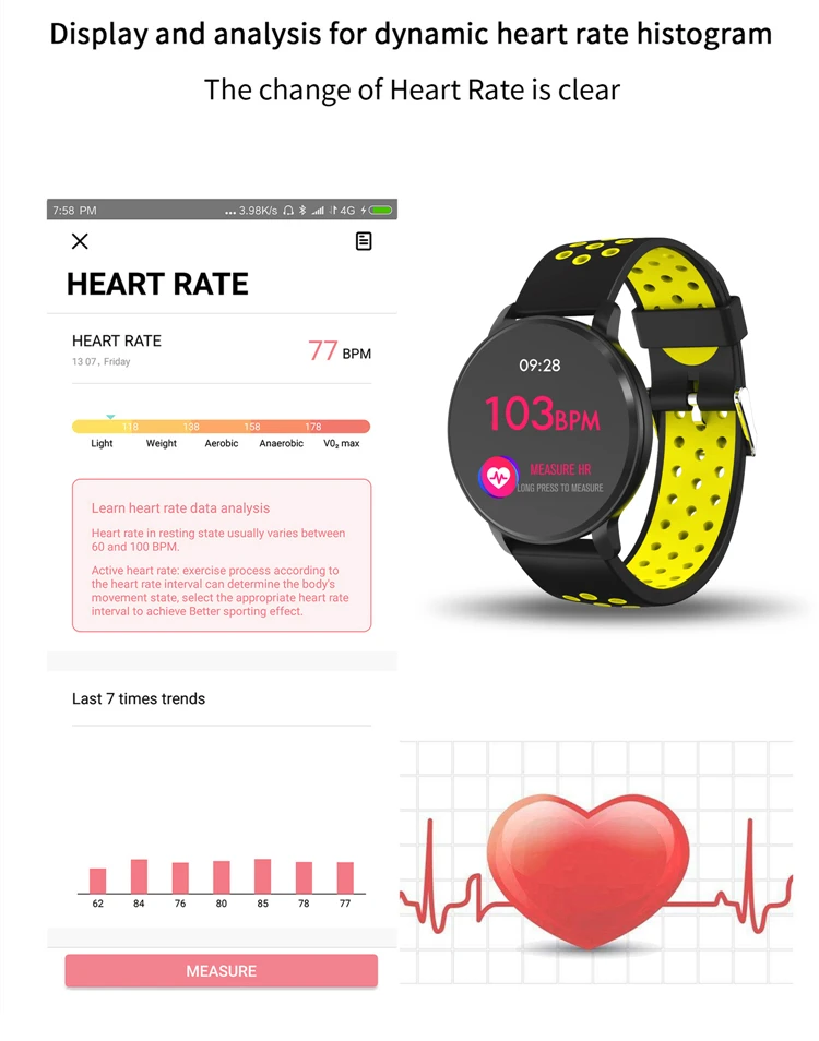 New product SN11 smart watch blue tooth heart rate detective - ANKUX Tech Co., Ltd