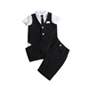Classic cheap wholesale well vest and pants new kid suits wedding business flower boy suits