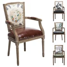 French style ladder back dining room furniture wood chair made in China