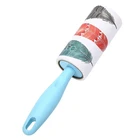 Retail popular mini lint brush roller refill sticky paper lint roller custom with handle