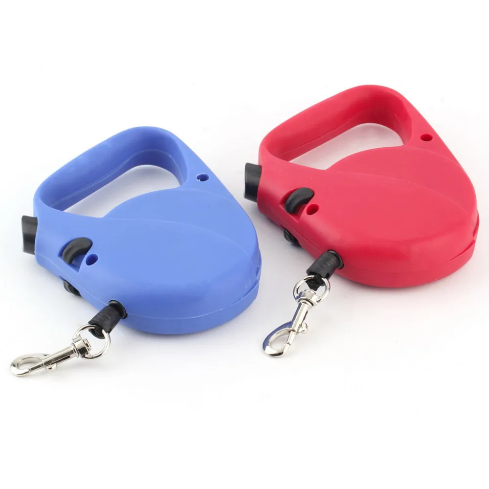 One-handed With Lock Retractable Pet Etendable Leash Lead for Dogs Cats Small Medium Large 3M Red Black Pink High Quality