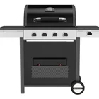 4 BURNERS AND SIDE BURNER GAS BARBECUE PLANCHA GRILL