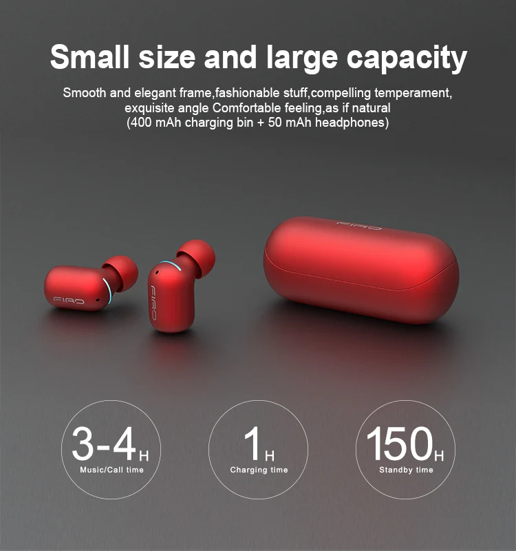 A2 Mini Earbud TWS True Wireless Invisible Headphone with Box 3H Playtime Car Headset with Mic for Smart phone Touch Control - ANKUX.COM
