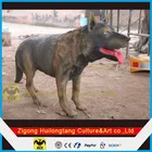 Fiberglass dog Wolf statue Garden decoration
