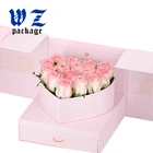 Custom cardboard perfume cosmetic craft kraft flower paper gift box packaging