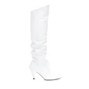 New popular Folded upper 90's boots 90s square toe heels boots luxury