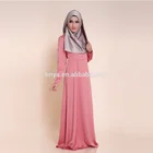 Latest fashion dull satin abaya jilbab kaftan