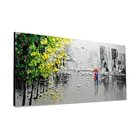 Hotel bedroom wall art decoration village landscape canvas hand painted oil painting