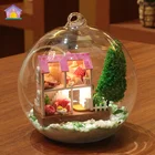 Handcrafted glass ball diy dolls house modern furniture and home decor