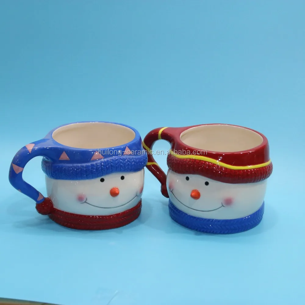 snowman gift christmas ceramic coffee mug