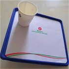 Hot airline serving anti slip paper tray mat made in china