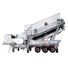 Large mobile crusher station 200 tons per hour portable Stone Concrete Crushing Machine Price