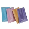 Colorful Heat Sealable Metalized Foil Pouch for Facial Mask Disposable 3 side seal pouch Bags