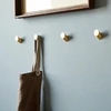 Luxury original design Nordic brass Coat Hook Wall hanger Home Decor solid brass wall mount coat hook