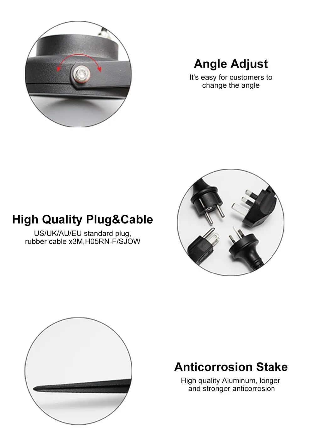 3year Warranty Ce Rohs Fcc Certified 12w High Bright Rgb Warm Cool White Dimmable Zigbee Color Outdoor Led Garden Light - ANKUX.COM