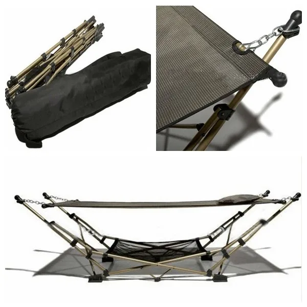 factory directly wholesale steel frame hammock with stand