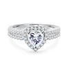 Starsgem Fashion Jewelry! Twist White Gold Forever Brilliant Moissanite And Diamond Antique Bridal Rings