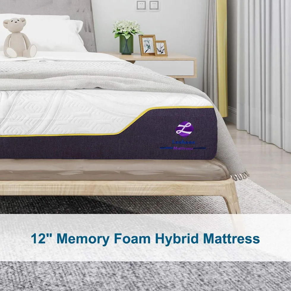 Mattress Pocket Spring with 5 Inch Edge Support Foam, 12 Inch - Jozy Mattress | Jozy.net