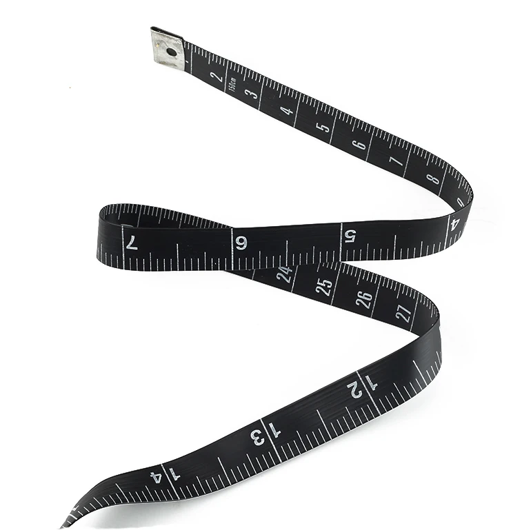 Black Glass Fiber Fashional Special Cloth Measuring Tape Tailoring Custom Printed Ribbon