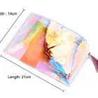 Fashion Clear pvc zipper ady hand carry bag handbags for women