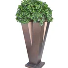 Indoor Metal Flower Pot Office Decoration Gold Planter Pot Garden