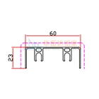 6063 New Aluminium Window and Door Frame Profile Details for Sale