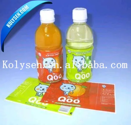 Customized printed PETG/PET shrink film for beverage label