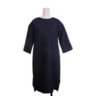 2019 New design lace black anti-wrinkle women dresses casual lady half sleeve dress