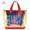 2018 PVC 2019 SS Cappuccino hot selling new collection Hologram See Thru 2-in-1 Satchel
