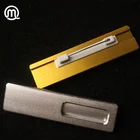 2.75" x 0.7" size metal name pin badges with window for printed name sheet