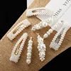 Korean Temperament Simulated Pearl Bead Elegant Hair Pins Square Simple Trendy Hair Clips Sweet Barrettes Hair Jewelry