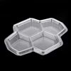 Disposable 4 rooms plastic food storage container