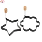 NBRSC Nonstick Star and Flower Egg Fryer Pancake Mold Egg Rings