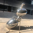 Metal Ants Metal Stainless Sculpture Garden Art Mirror Polished Metal Stainless Steel Ants Sculpture