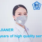 Folding particulate activated carbon respirator N95 Face Mask with Exhalation Valve High Quality Disposable Beard CoveJE2008CV