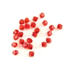 8mm Red Color faceted spacer crystal bicone beads loose glass beads for women diy accessories