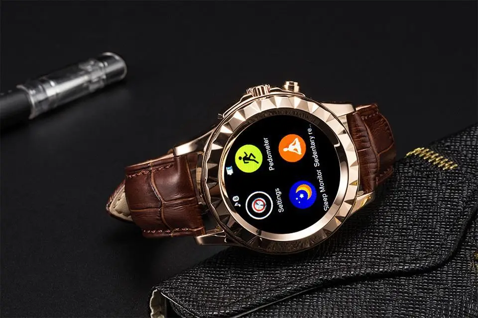 LF08 Bluetooth Smart Watch Fashion Wrist Smartwatch Heart Rate Thermometer UV Measurement for IOS Android Phone Mate