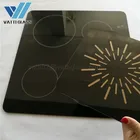 Screen printing ceramic glass for induction cooker or vitroceramic cookers