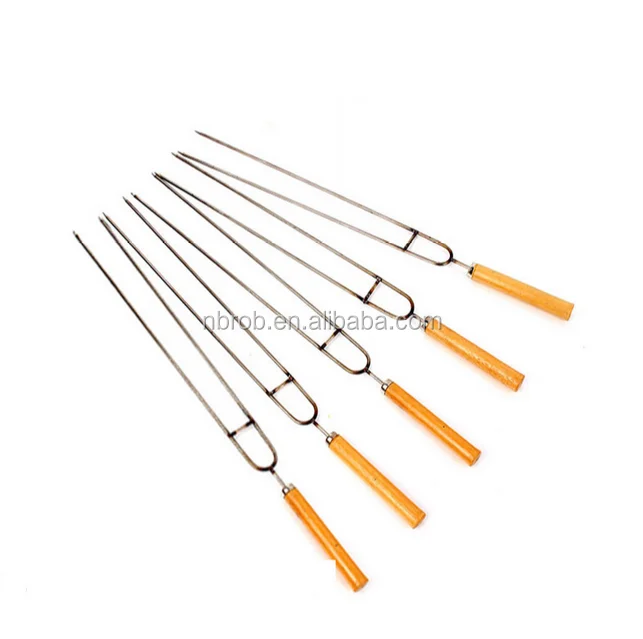 stainless steel barbecue/kabob roast needle skewer