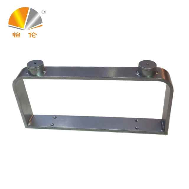 Industrial look aluminium trestle leg for table desk workstation Grey