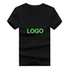 The custom logo new men's fluorescent printing tee shirt