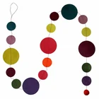 Mint White Circle Garlands Birthday Party Hanging Decor Baby Shower Weddings Favor