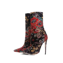 High heel boots woman shoes High heels shoes for women Women dress shoes 12cm high Heel Elegant and class WJ044