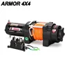 3000lbs pull 12v electric power driven tractor winch with synthetic rope