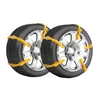 10Pcs Adjustable Car Tire Snow Chains Emergency Anti Slip Chain Fit Tyre Width 145-285mm
